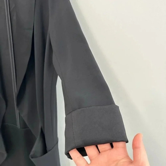 Wilfred Chevalier Jacket Relaxed Open-Front Blazer Black Women's Size 4 Office - Picture 5 of 16